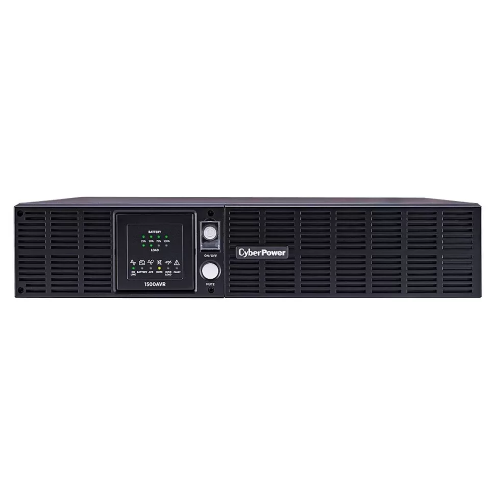 CyberPower OfficePower 1500VA 2U UPS, 8-Outlets, Black (CPS1500AVR) Outlet