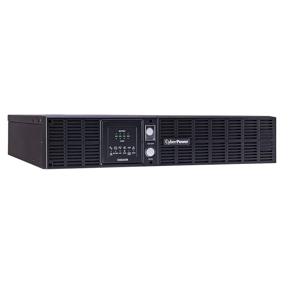 CyberPower OfficePower 1500VA 2U UPS, 8-Outlets, Black (CPS1500AVR) Outlet