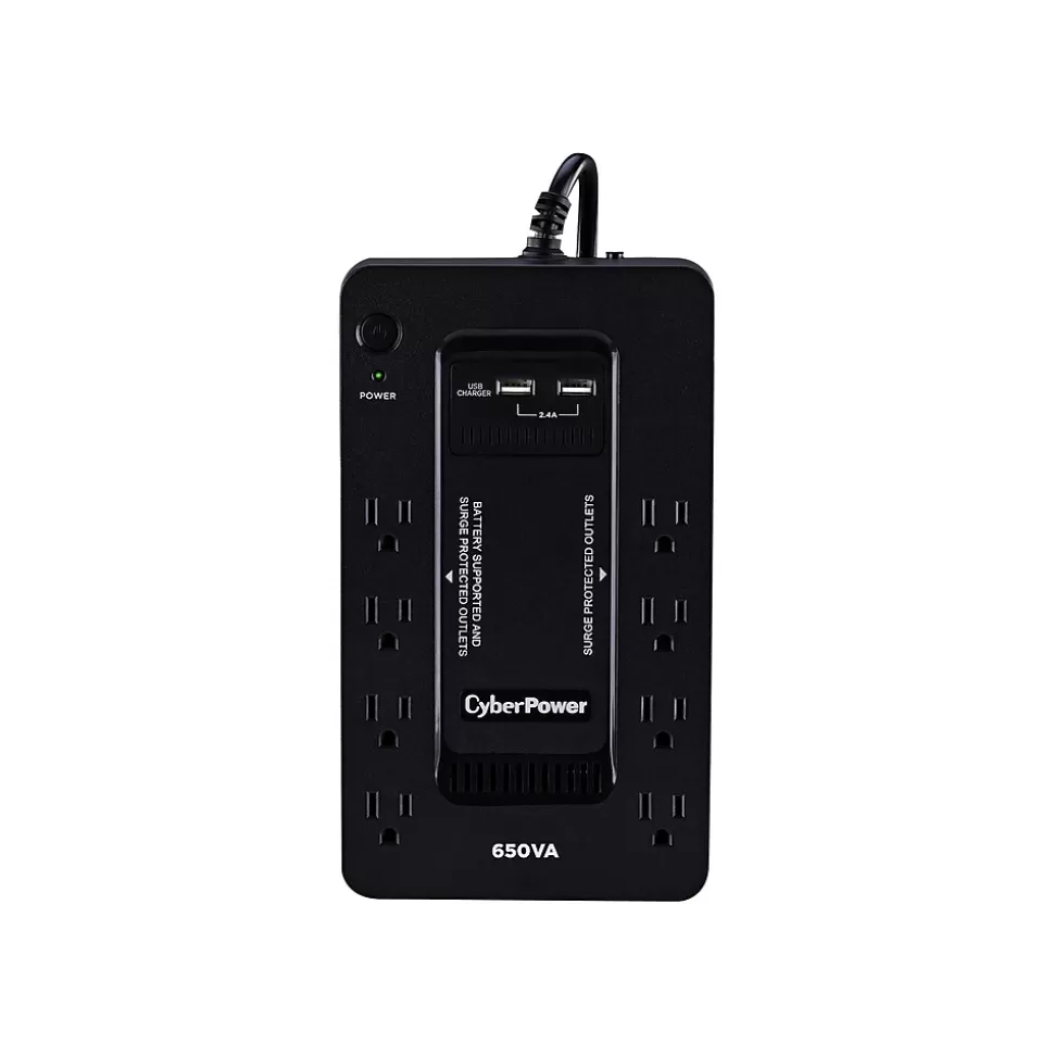 CyberPower 650VA 8-Outlet UPS, Black (SX650U) Cheap