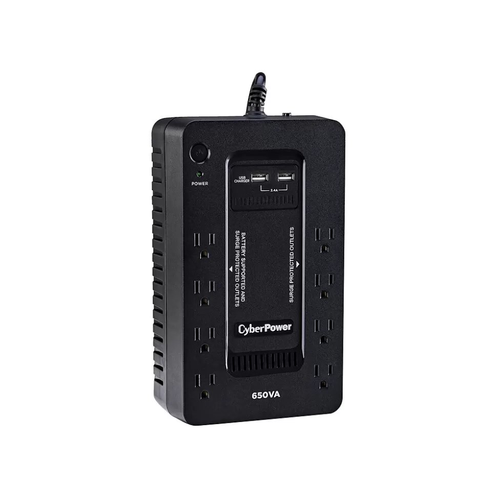 CyberPower 650VA 8-Outlet UPS, Black (SX650U) Cheap