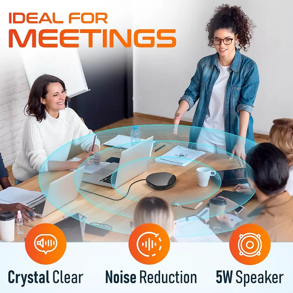 Delton C3900 Noise-Reducing USB Conference Speaker Speakerphone, Black (DSC3900-U) Store