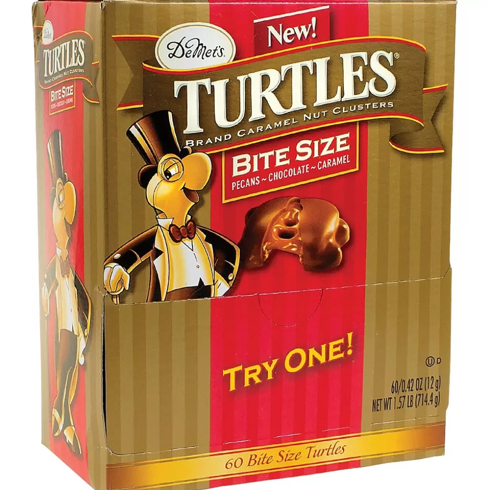 DeMet's Turtles Snack Size Pecans, Chocoloate & Caramel Milk Chocolate Candy Bar, .42 oz. (209-05618) Store