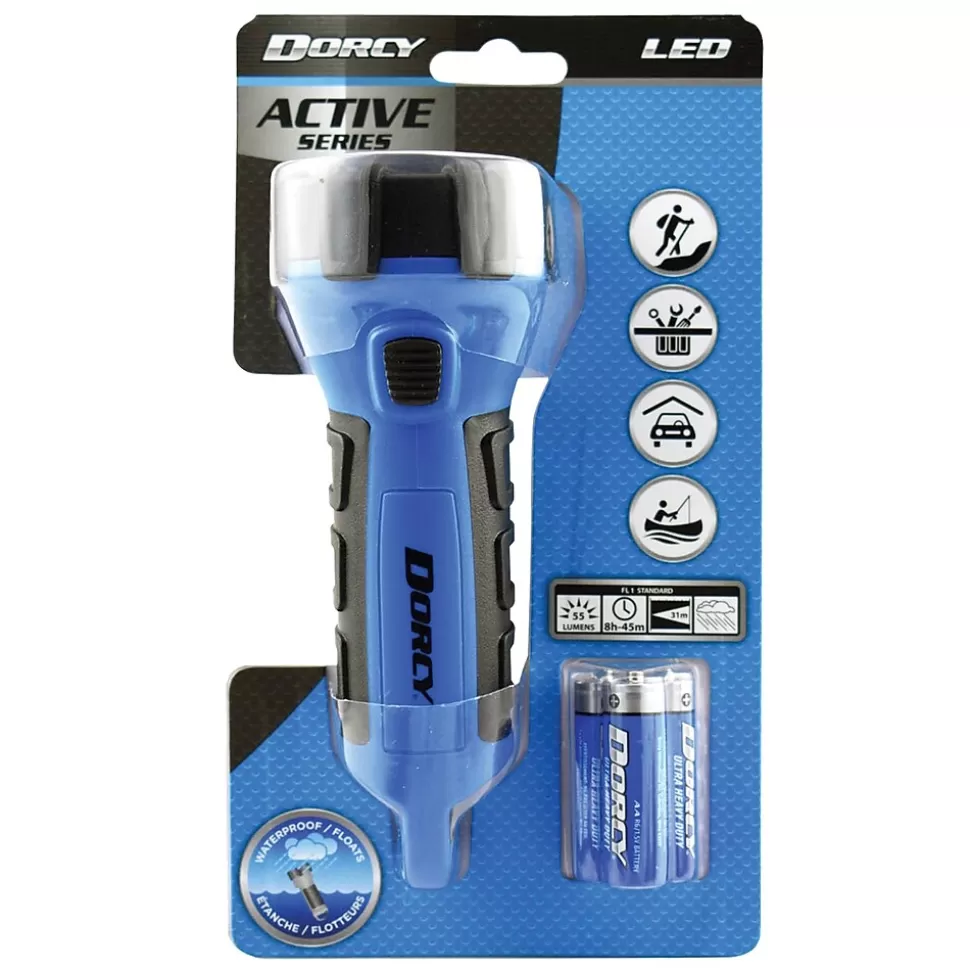 Dorcy 6.5" 55-Lumen Floating Flashlight, Blue (41-2514) Flash Sale