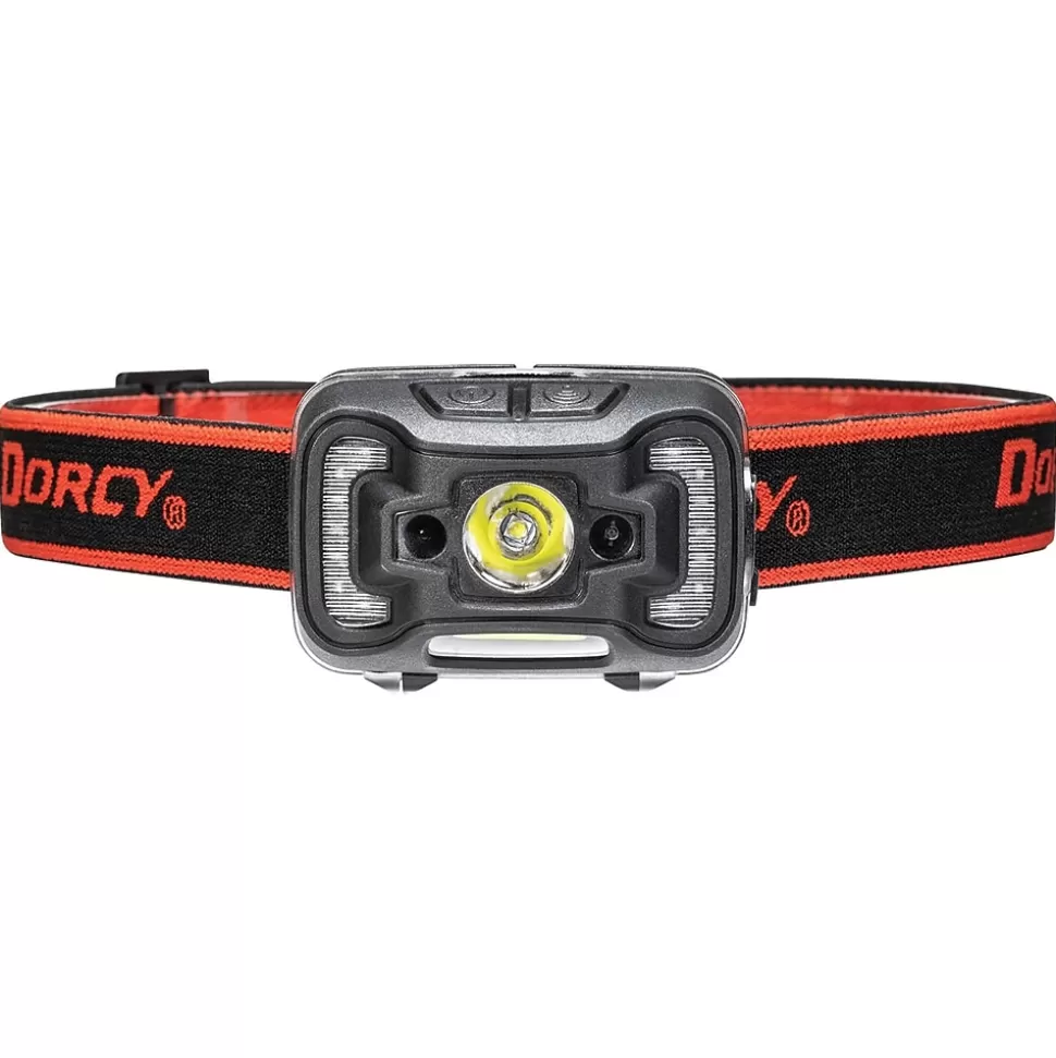 Dorcy 330-Lumen USB Rechargeable Motion Sensor Headlamp, Black/Red (41-4359) Outlet