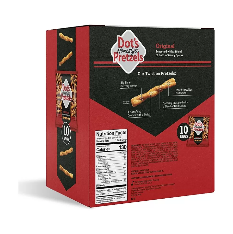 Dots Homestyle Original Twist Pretzels, 10 Bags/Box (MP0003) Sale