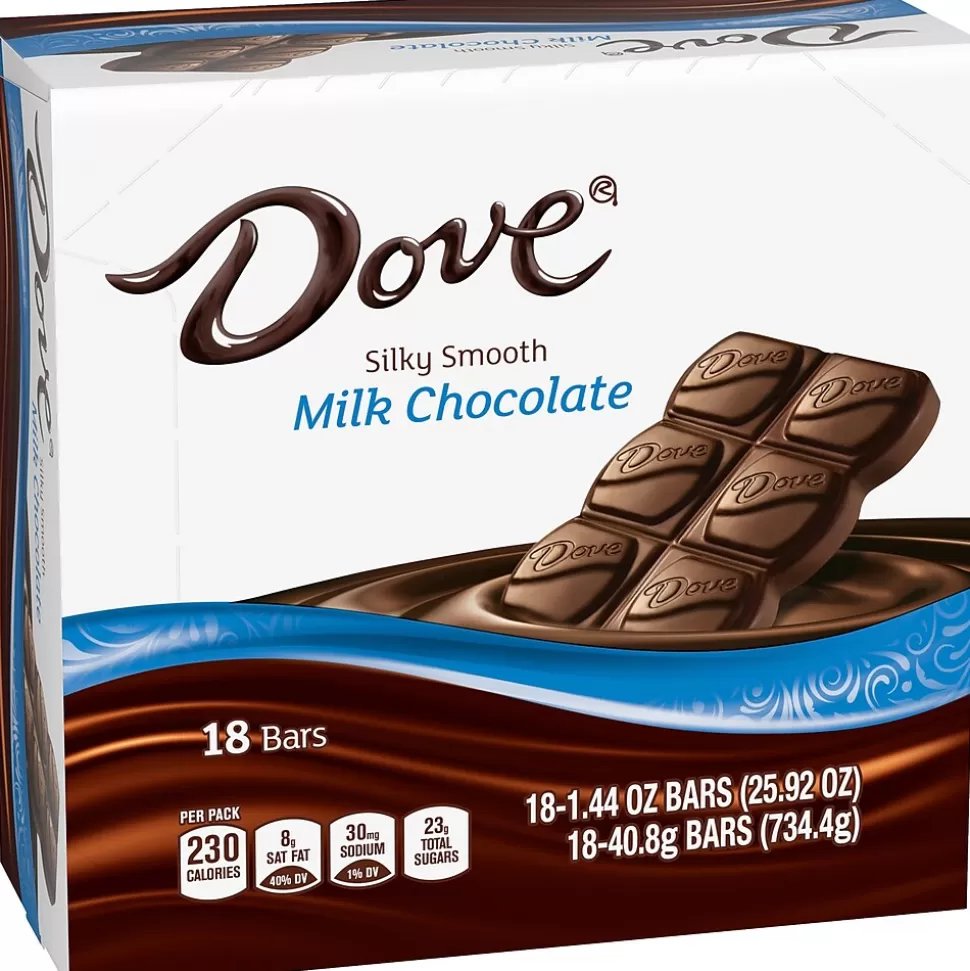 Dove Milk Chocolate Candy Bar, 1.44 oz., 18 (209-00468) Outlet