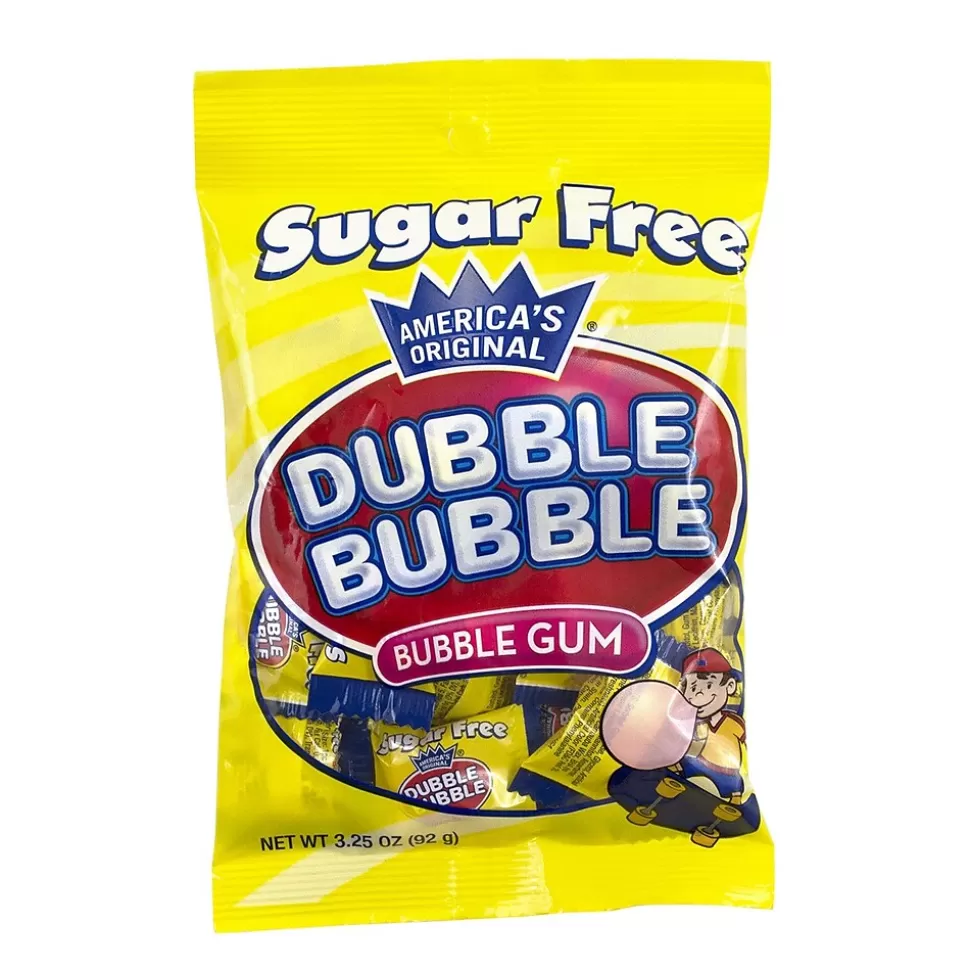 Dubble Bubble Sugar Free Bubble Gum Gum, 3.25 oz., 12/Bag (291-00001) Outlet