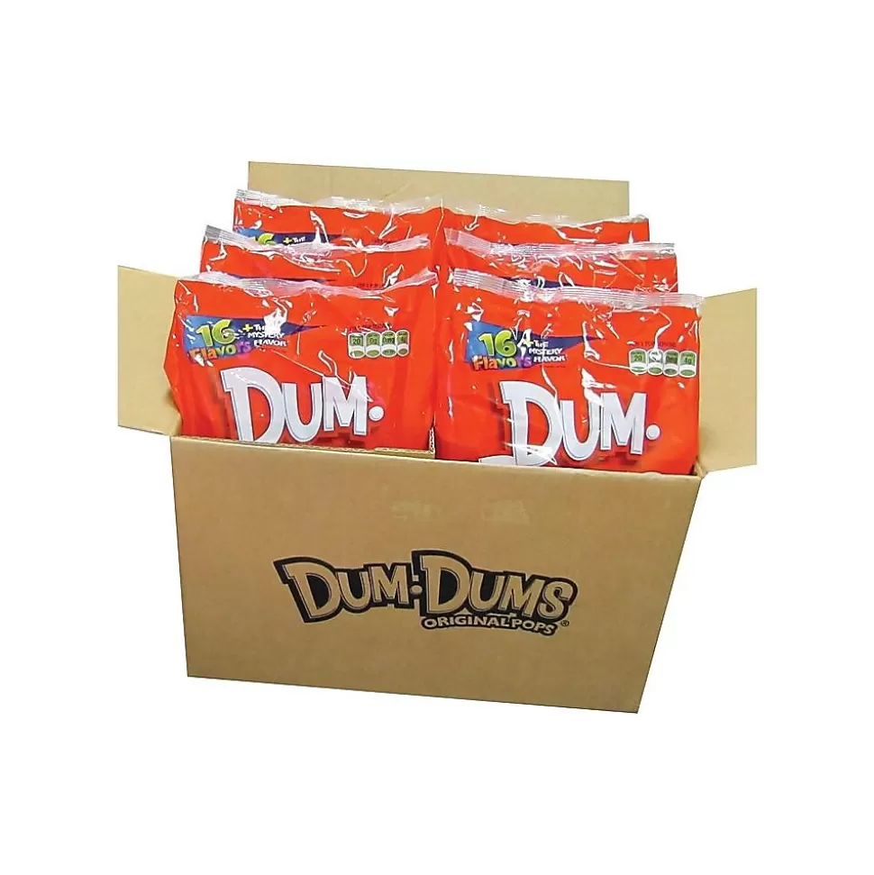 Dum Dums Original Lollipops, Assorted Flavors, 32 oz., 1200 Pieces (071-1) New