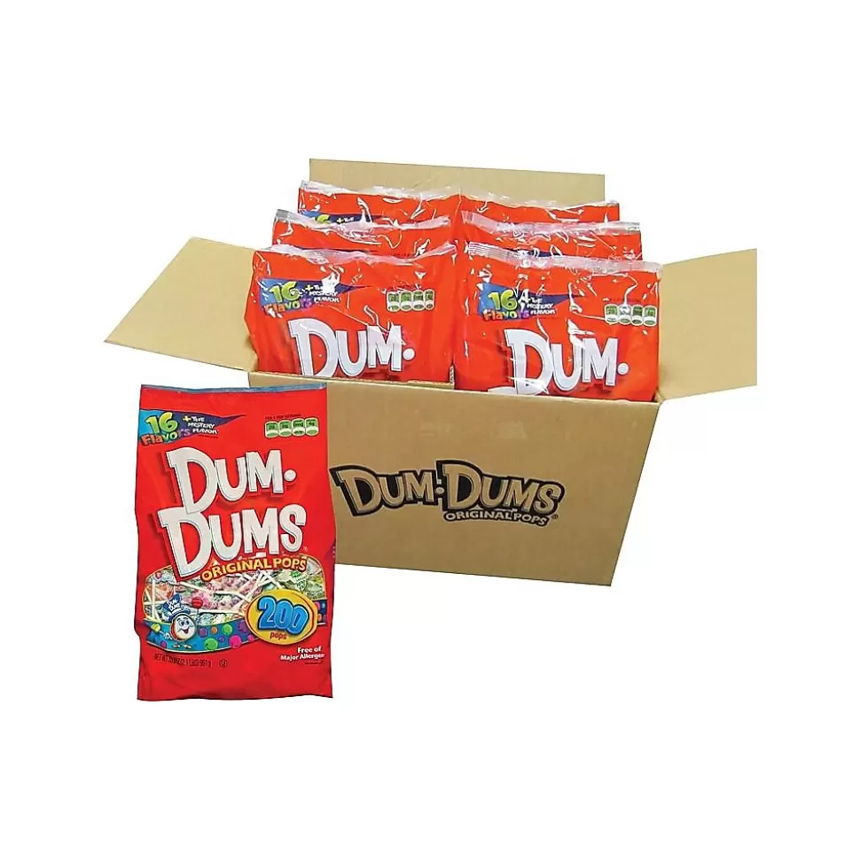Dum Dums Original Lollipops, Assorted Flavors, 32 oz., 1200 Pieces (071-1) New