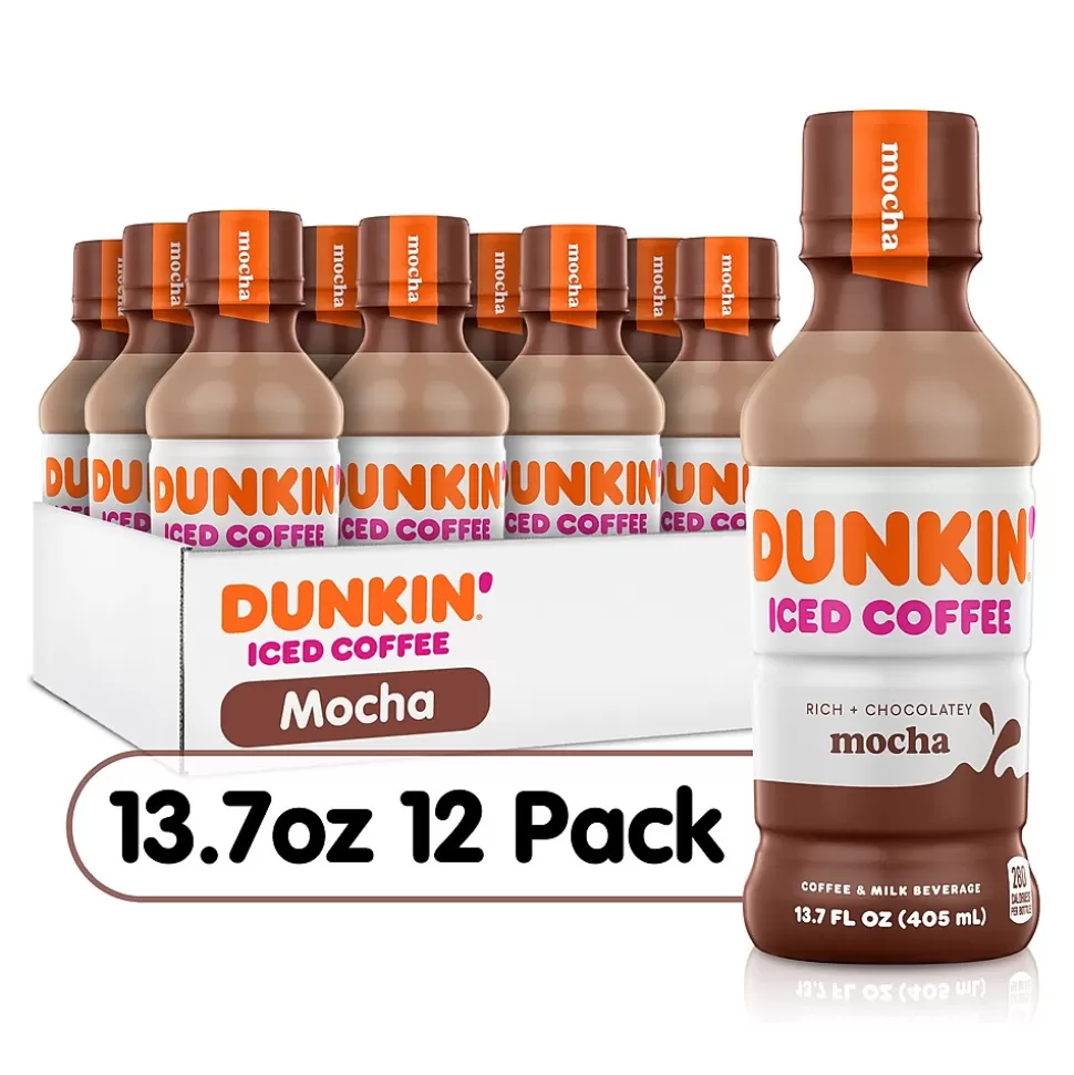 Dunkin' Donuts Iced Mocha Coffee, 13.7 oz., 12/Carton (049000072389) Fashion