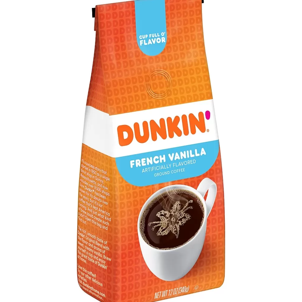 Dunkin' French Vanilla Ground Coffee, 12 oz. Bag (SMU00047) Store