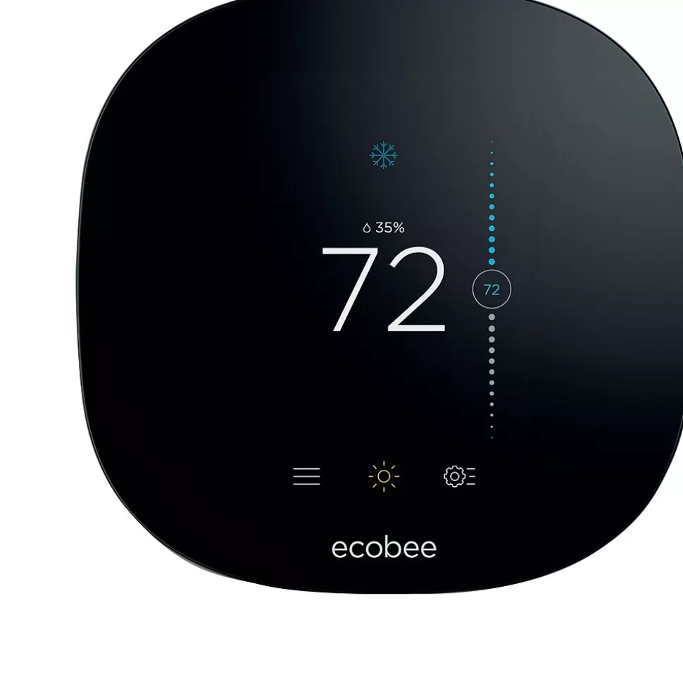 ecobee 3 Lite 2.0 WiFi Smart Thermostat, White/Black/Silver (EB-STATE3LT-02) Clearance