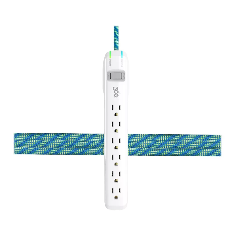 360 Electrical Suite Braided 3' Cable, Mint Julep (360313-MJ) Cheap