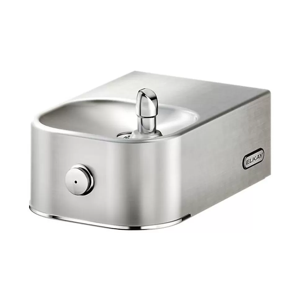 Elkay Soft Sides Single Fountain, Stainless Steel (EDFP214FPK) New