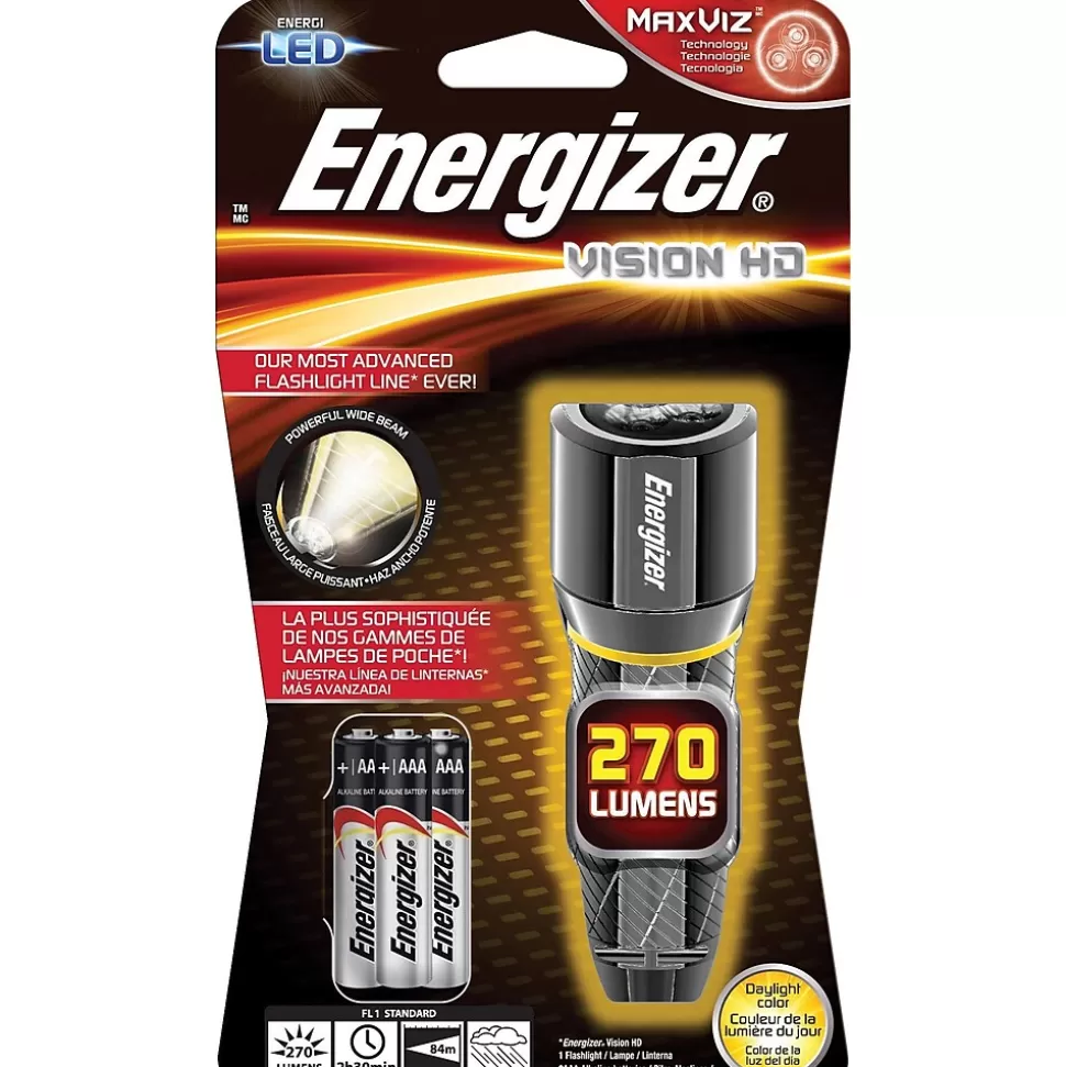 Energizer Vison HD Performance 3.86" Metal Flashlight 270 Lumens (EPMHH32E) Cheap
