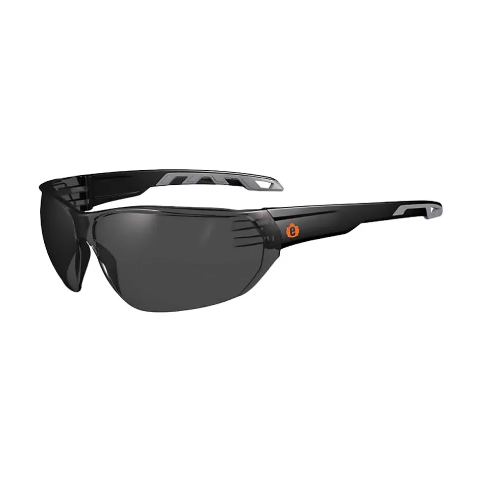 Ergodyne Skullerz VALI Anti-Fog Safety Glasses, Frameless, Smoke Lens (59233) Fashion