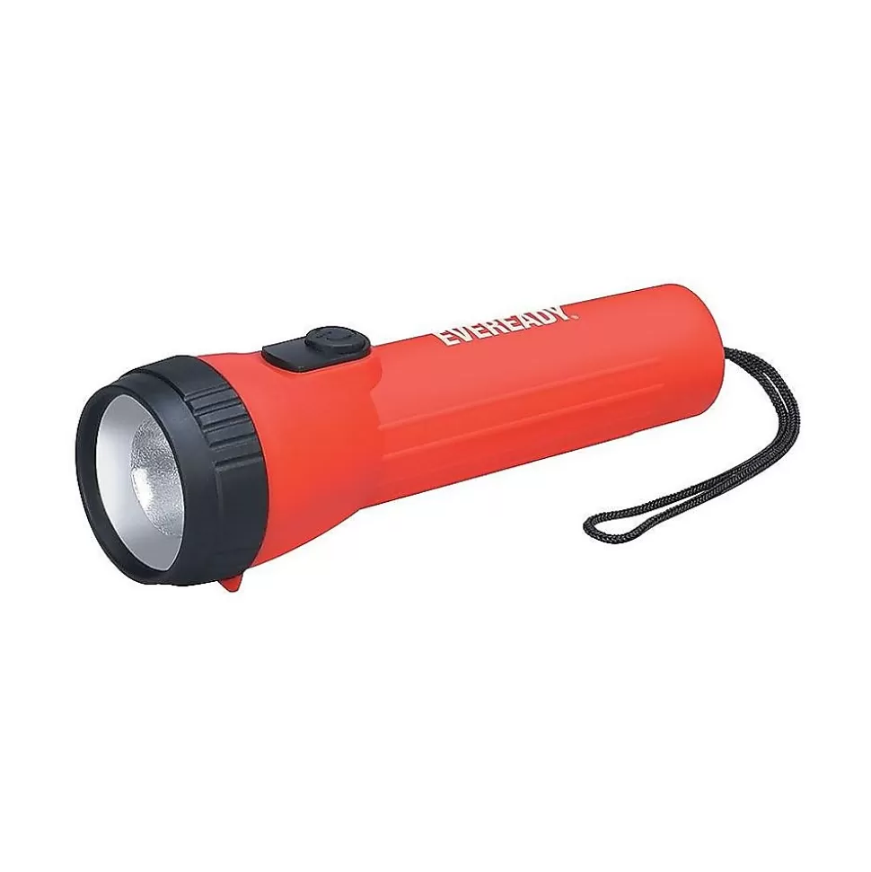Eveready 7.09" LED Flashlight, Red (EVEL25IN) Sale