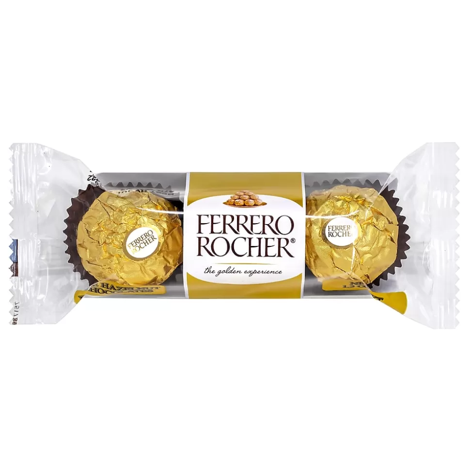 Ferrero Rocher Assorted Hazelnut Milk Chocolate Truffle, 1.3 oz., 12/Pack (220-02059) Outlet