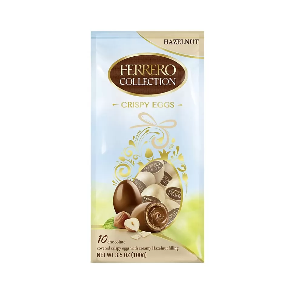 Ferrero Rocher Collection Crispy Eggs Snack Size Hazelnut Milk Chocolate Pieces, 3.5 oz. (FEU63205) Clearance