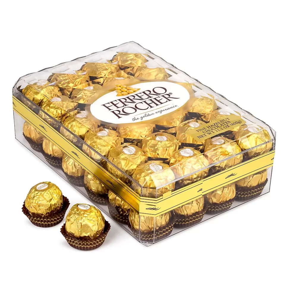 Ferrero Rocher Diamond Box Hazelnut Milk Chocolate Pieces, 48/Box (241-00015) Store