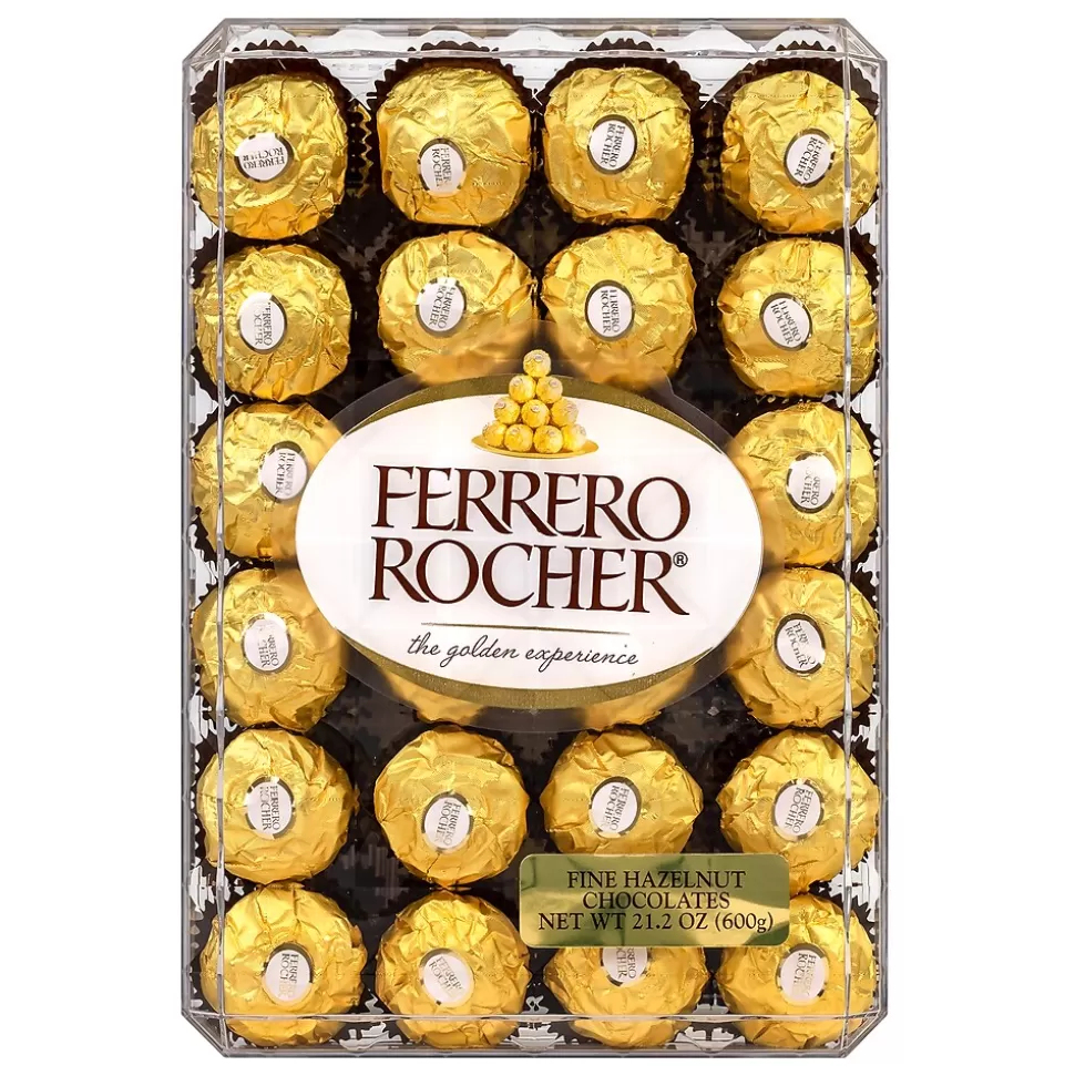 Ferrero Rocher Diamond Box Hazelnut Milk Chocolate Pieces, 48/Box (241-00015) Store