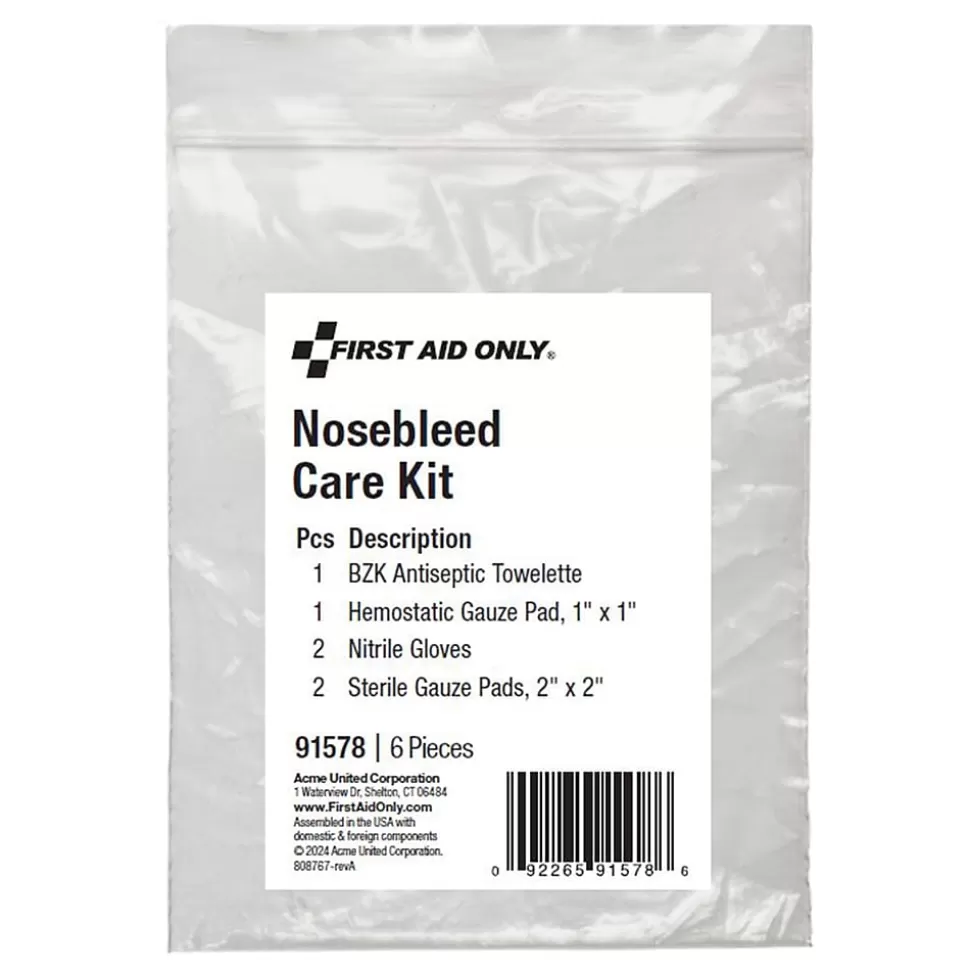 First Aid Only Nosebleed Care Kit,6 Pieces, 25 Packs/Carton (91578) Cheap