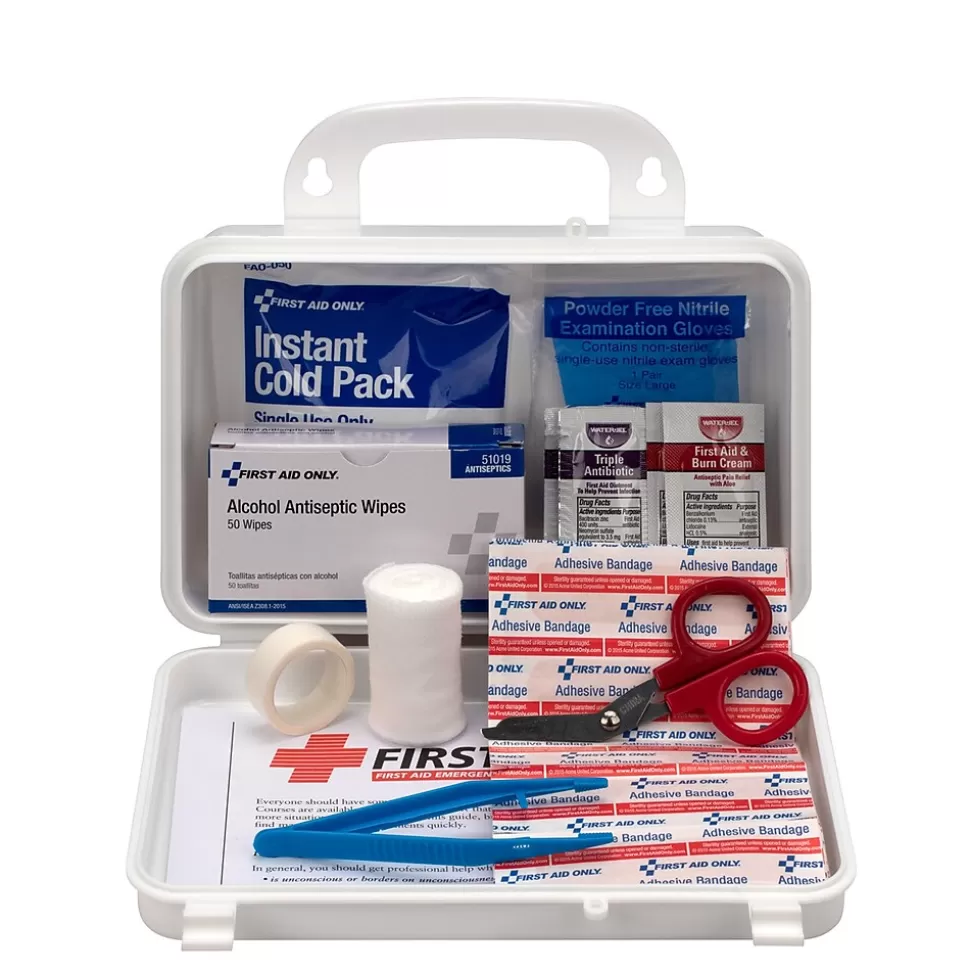 First Aid Only Plastic First Aid Kit, 25 People, 112 Pieces (25001) Discount