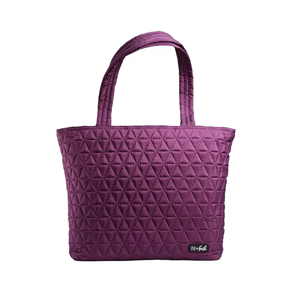 Fit & Fresh Metro Quilted Lunch Bag, Purple (7447FFP2562) Discount