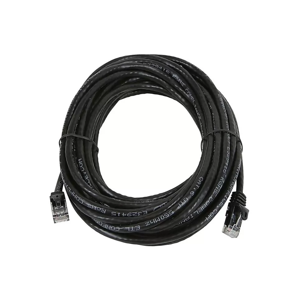 Monoprice FLEXboot Series Cat5e 24AWG UTP Ethernet Network Patch Cable, 25ft Black Best Sale