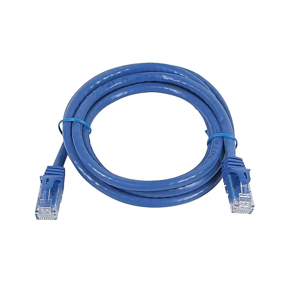 Monoprice FLEXboot Series Cat5e 24AWG UTP Ethernet Network Patch Cable, 5ft Blue Outlet