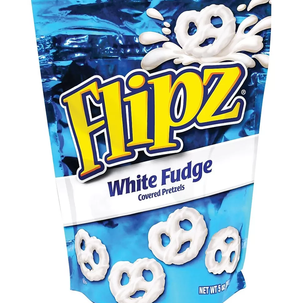 Flipz White Fudge Covered Pretzels Twists, 5 oz. Bags, 6 Bags/Box (058) Store