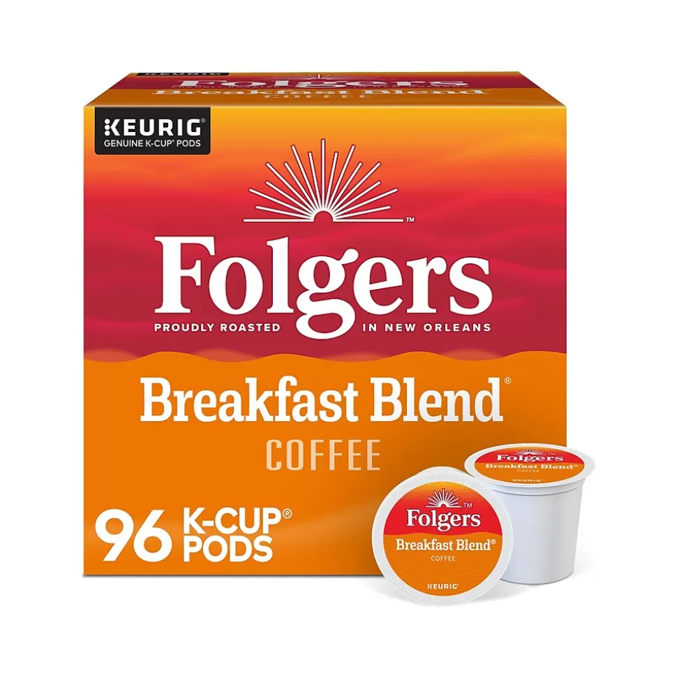 Folgers Breakfast Blend Coffee, Keurig K-Cup Pod, 96/Carton (000370677/6684CT) Outlet