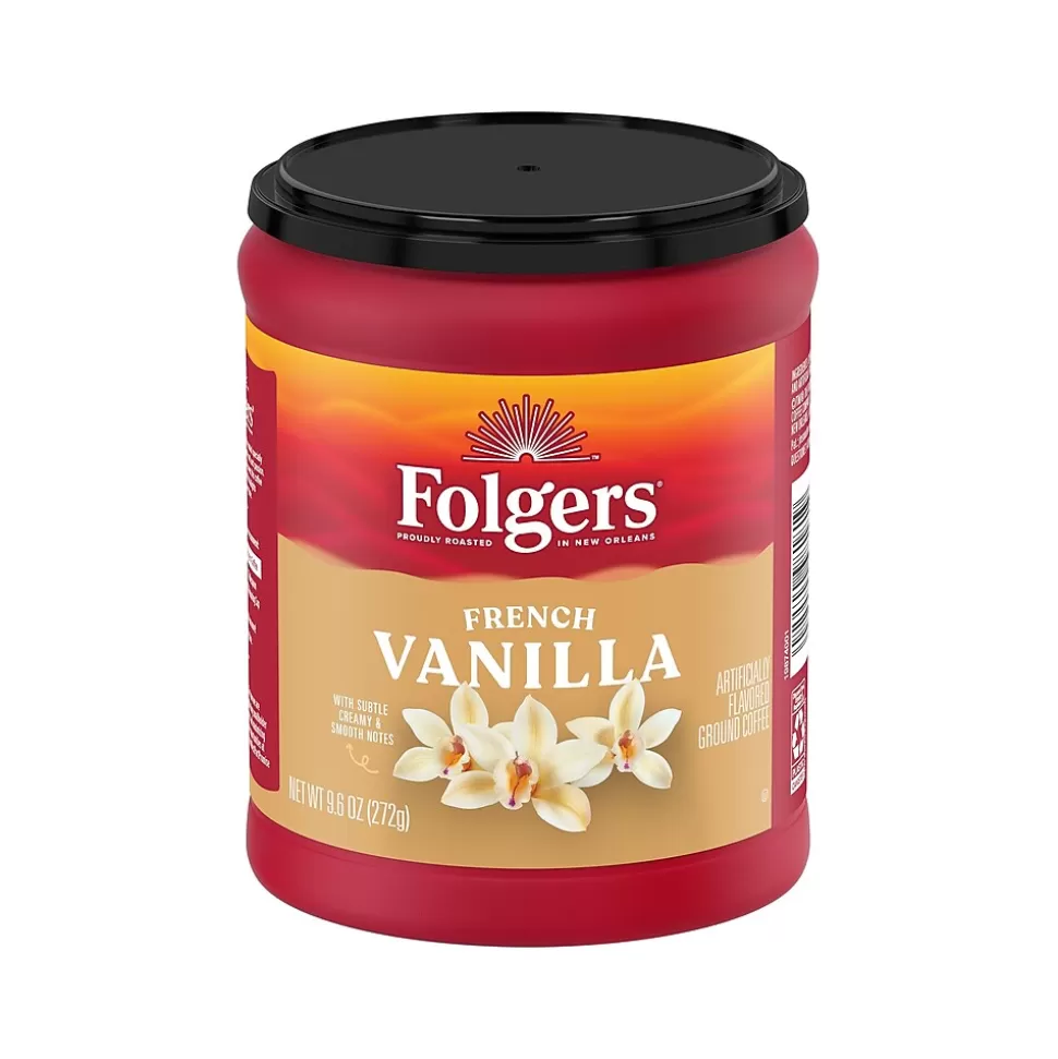 Folgers French Vanilla Ground Coffee, 9.6 oz. (2550098181) Hot