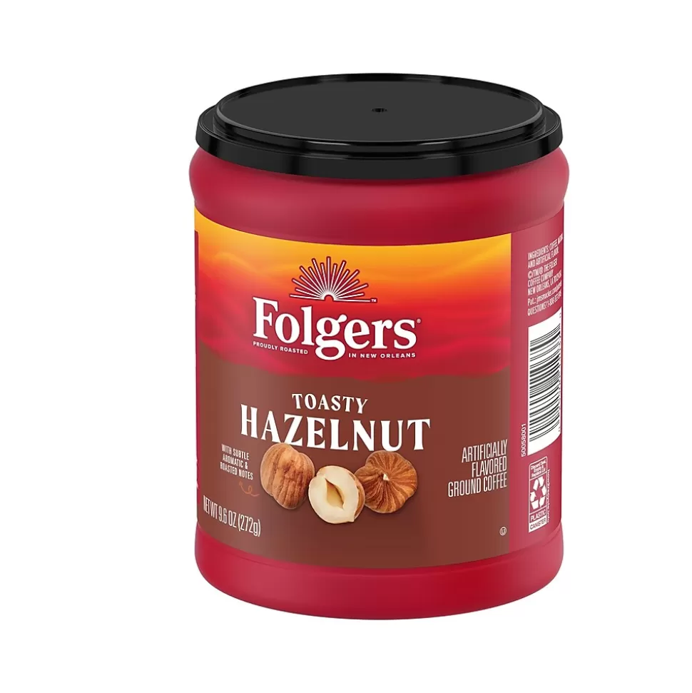 Folgers Toasty Hazelnut Ground Coffee, 9.6 oz. (2550011037) Hot