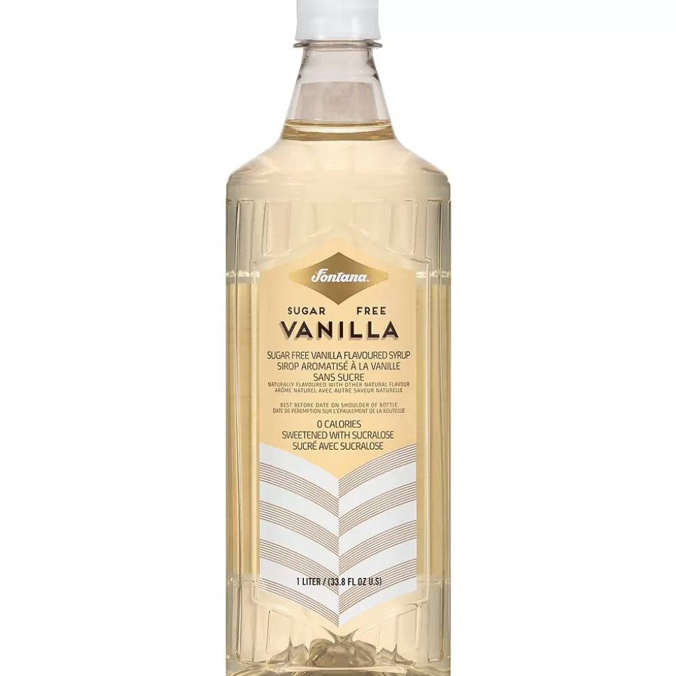 Fontana Sugar-Free Vanilla Flavored Coffee Syrup, 1 Liter (NES41282) Fashion