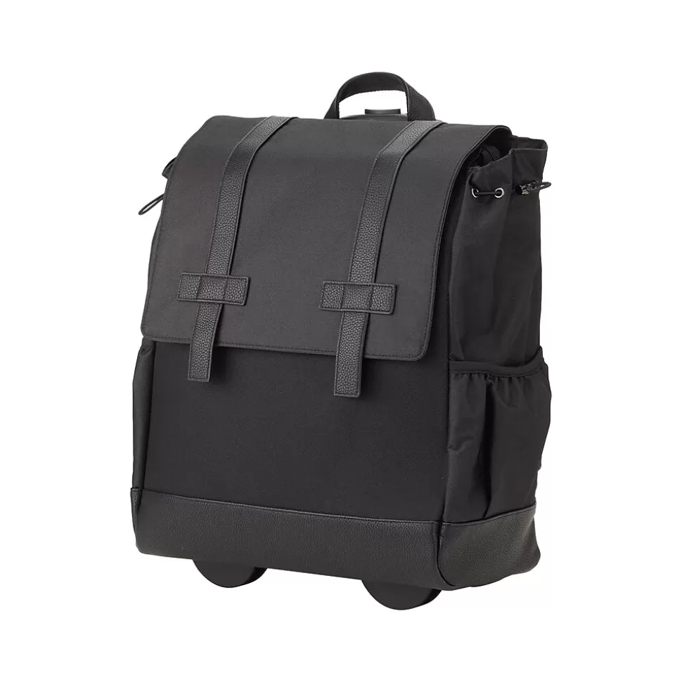 Francine Collection Wheels Up Laptop Backpack, Black (BKBUDGRL_SM) Discount