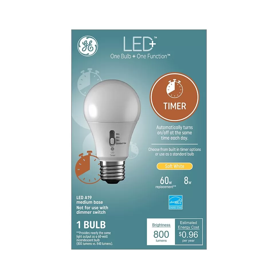 GE 8 Watt Soft White LED neral-Purpose Bulb (93127245) Flash Sale