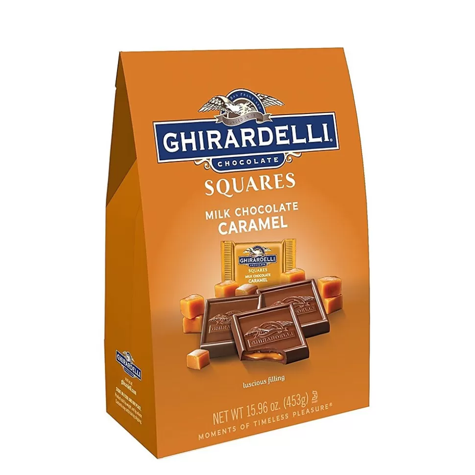 Ghirardelli Squares Caramel Milk Chocolate Candy Bar, 15.9 oz. (300-01035) Cheap