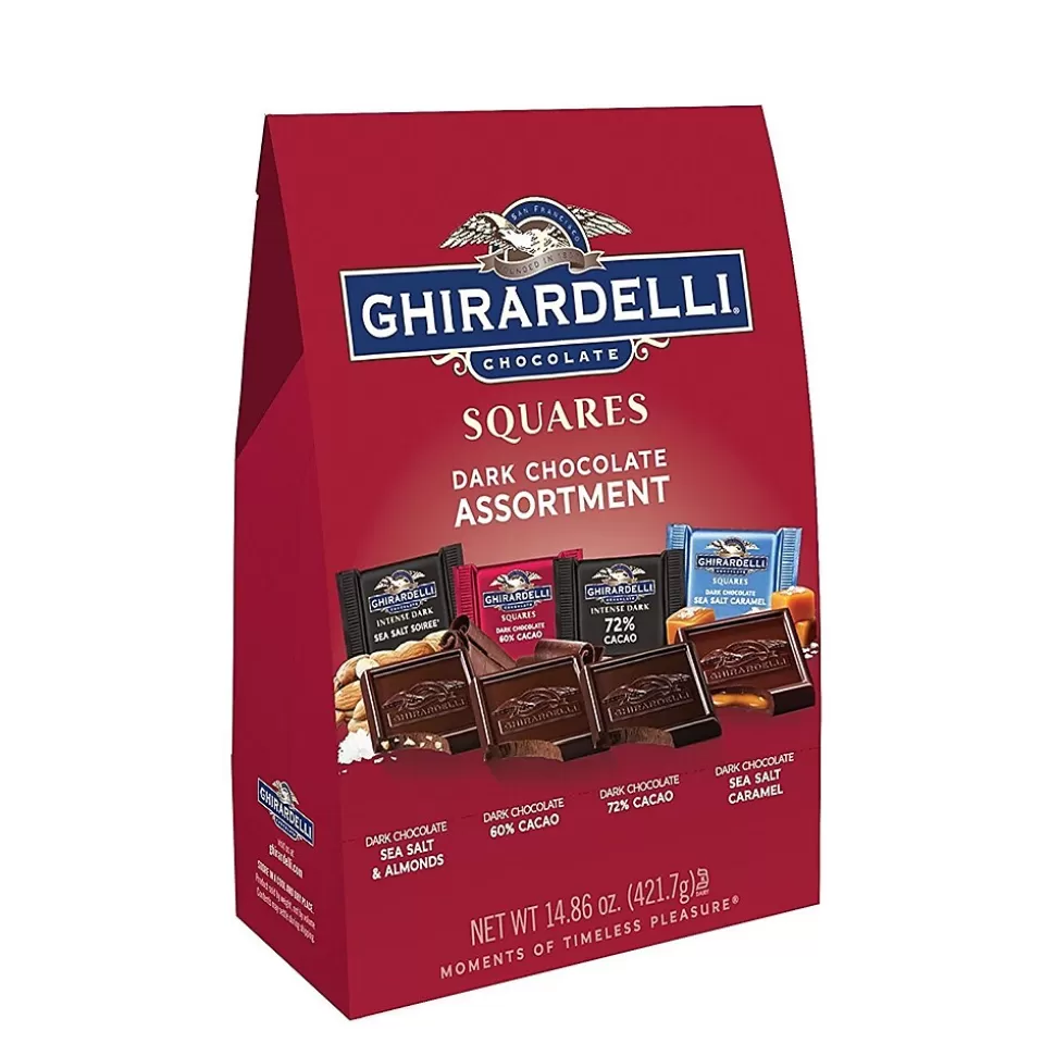 Ghirardelli Squares Dark Chocolate Assorted Candy Bar, 14.86 oz. (300-01037) Sale