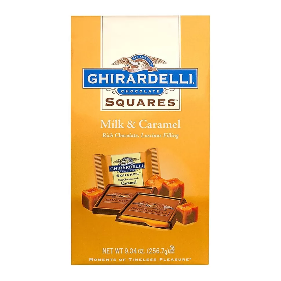 Ghirardelli Squares Milk & Caramel Milk Chocolate Candy Bar, 9.04 oz., 2/Pack (300-01034) Store