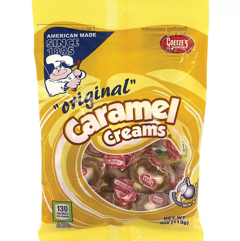 Goetze's Vanilla Caramel Creams Caramels, 4 oz, 12 (258-00006) Cheap