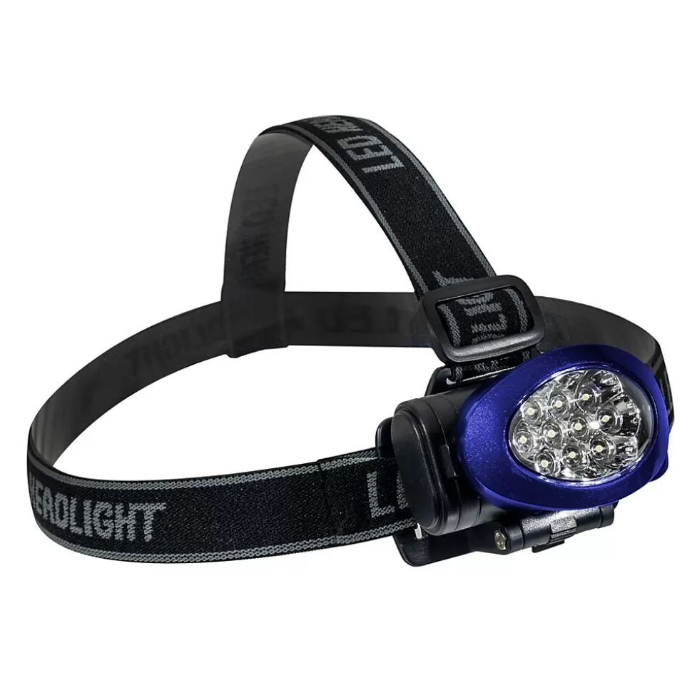 GoGreen Power 10 LED Head light with Strobe, Blue (GG-113-10HLBL) Online