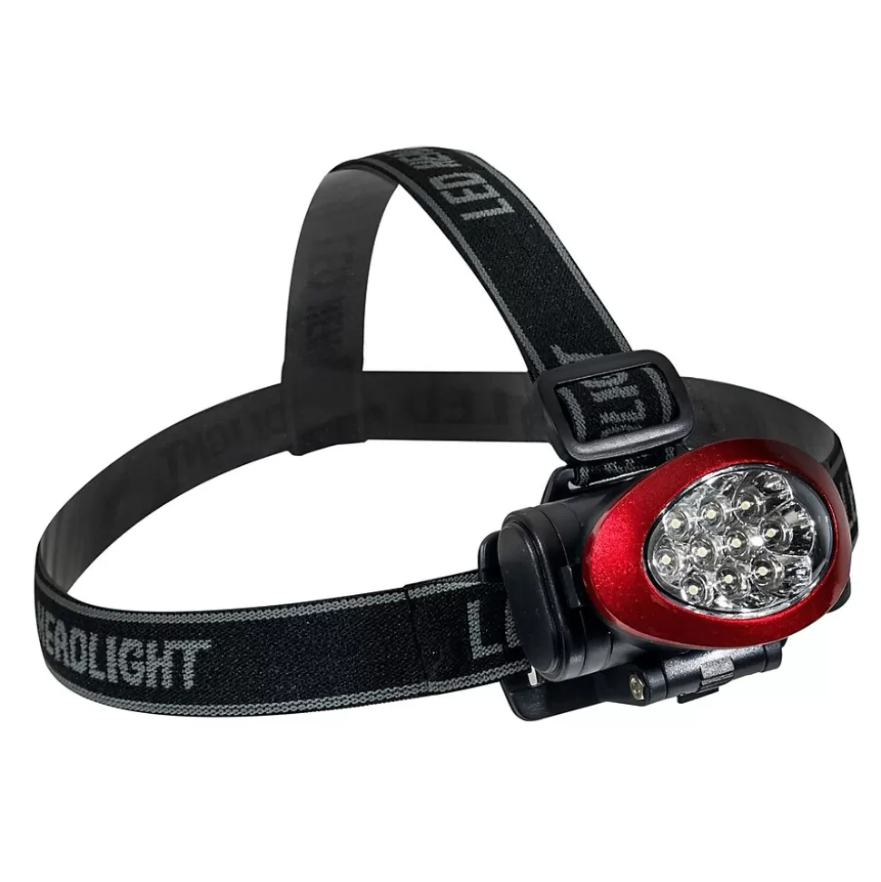 GoGreen Power 10 LED Head light with Strobe, Red (GG-113-10HLRD) Best