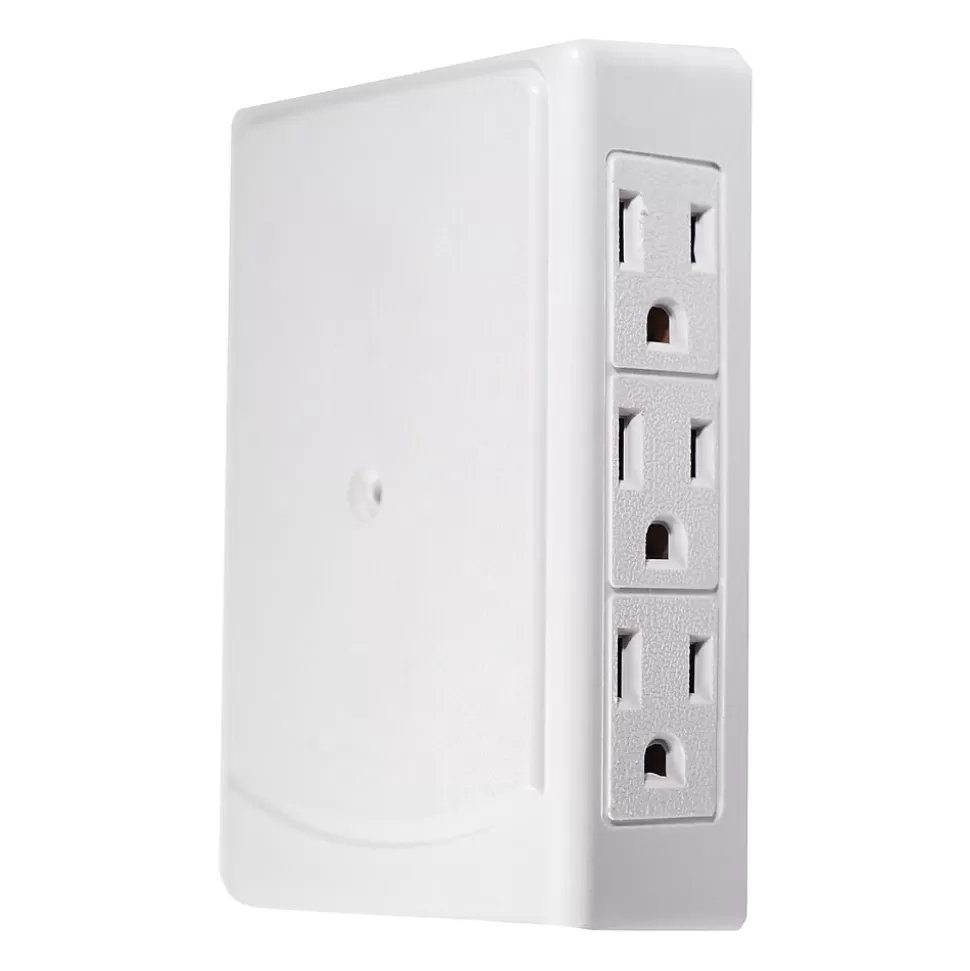 GoGreen Power Side Mount Wall Tap, 6 Outlet White (GG-16000TSM) Best