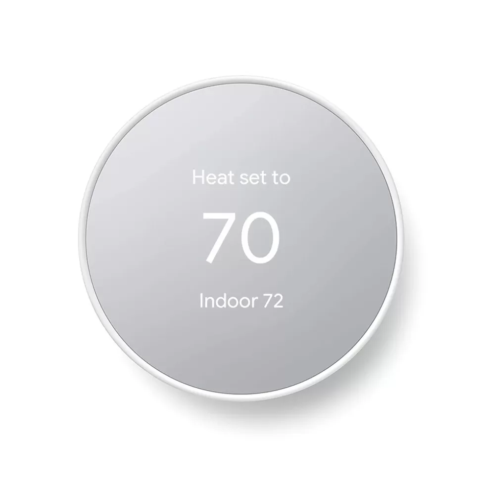 Google Nest WiFi Smart Thermostat, White (5951743) Snow Clearance