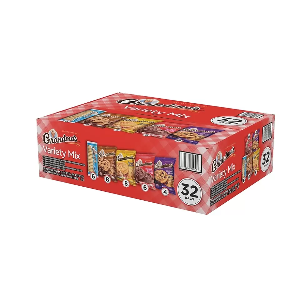 Grandma's Cookies Variety Pack, 32 Packs/Box (FRI14867) Discount