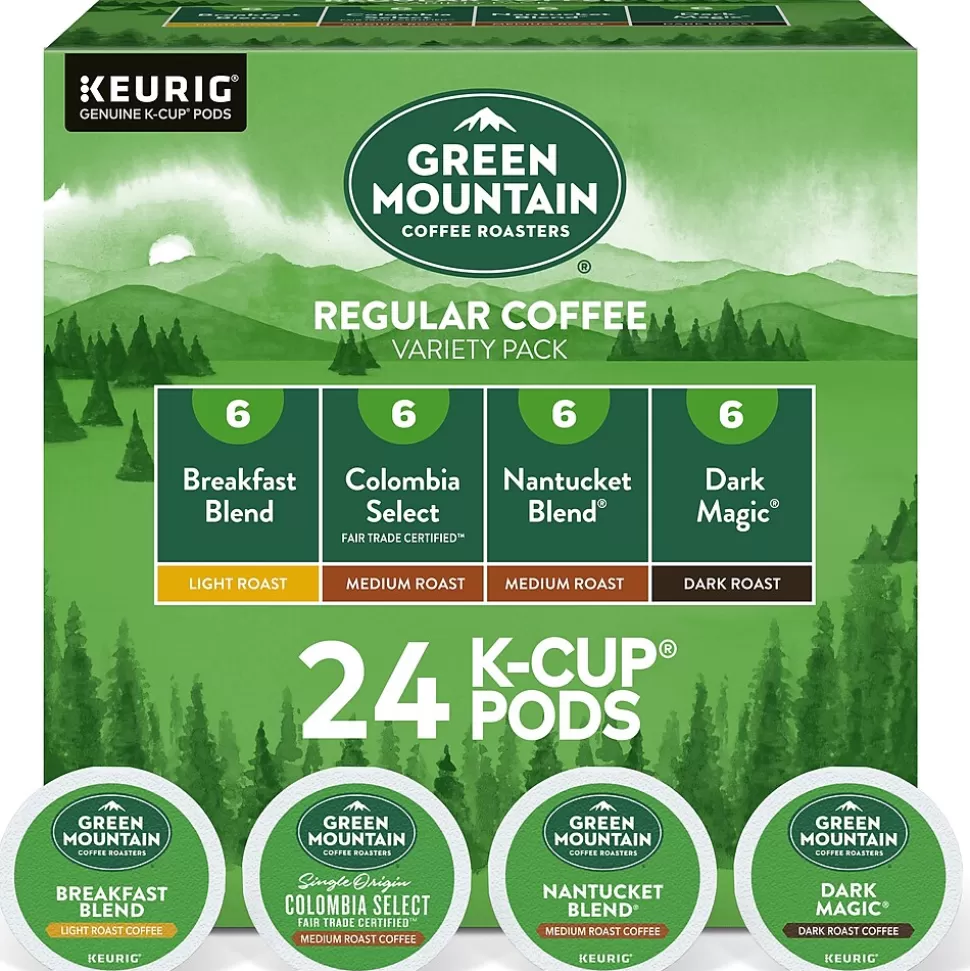 Green Mountain Variety Pack Coffee Keurig® K-Cup® Pods, 24/Box (5000374159) New