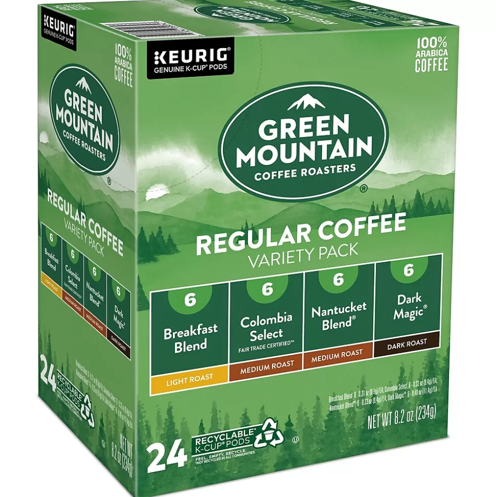 Green Mountain Variety Pack Coffee Keurig® K-Cup® Pods, 24/Box (5000374159) New