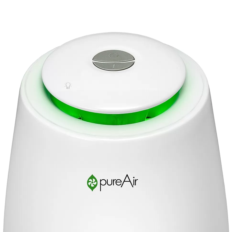 GreenTech Environmental pureAir HEPA Tabletop Air Purifier, White (1X5531) Store