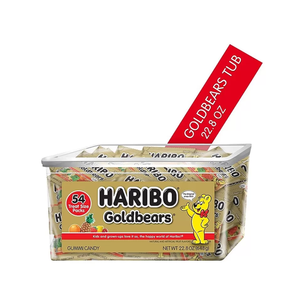 Haribo Gold-Bears Gummi Fruit, 0.42 oz, 54 (GBT30275) Cheap